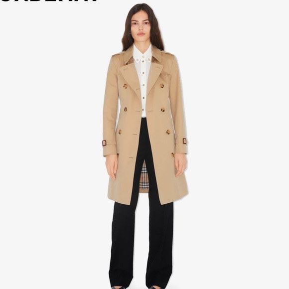 NWT Burberry Women's Chelsea Trench Coat size 8 - Picture 2 of 11
